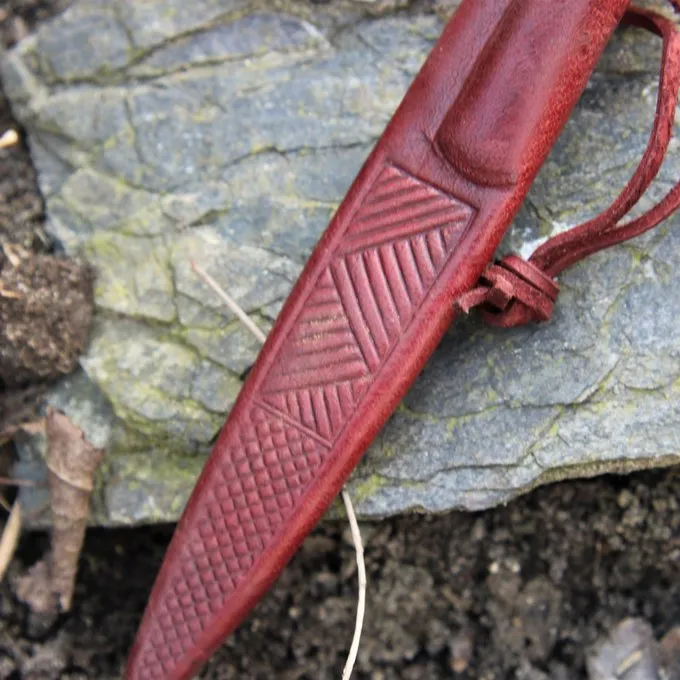 Medieval Spise Kniv Med Horn Håndtag 6 Medieval Spise Kniv Med Horn Håndtag - Billede 6