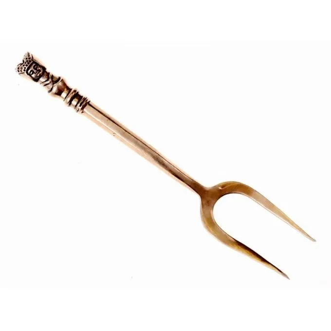 Middelaldergaffel Med Pigerhoved 3 Middelaldergaffel Med Pigerhoved - Billede 3