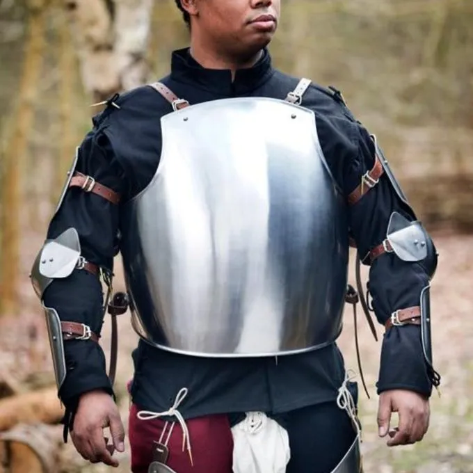 Epic Armoury Middelalderlig Italiensk Cuirass & Bagplade 1 Epic Armoury Middelalderlig Italiensk Cuirass & Bagplade