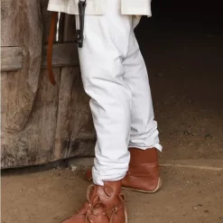 Middelalderlige Chausser Med Snørebånd, Naturlige -Rustning Salgsbutik middelalderlige chausser med snoreband naturlige 2