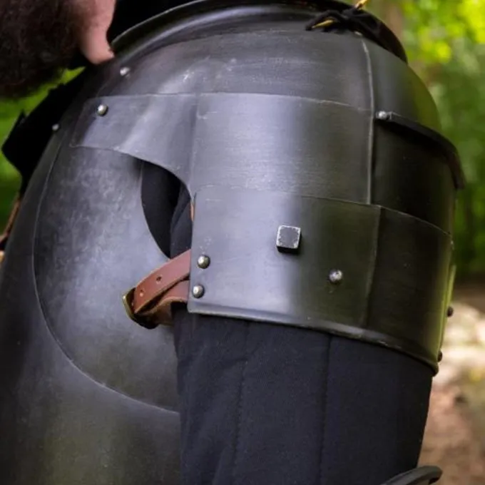 Epic Armoury Middelalderlige Pauldrons Milanese, Bronzeret 5 Epic Armoury Middelalderlige Pauldrons Milanese, Bronzeret - Billede 5