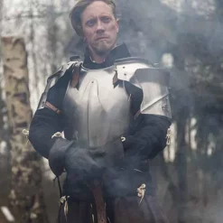 Epic Armoury Middelalderlige Pauldrons Milanese, Polerede