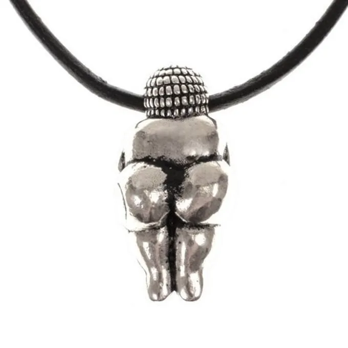 Moder Jord Amulet Willendorf, Forsølvede 2 Moder Jord Amulet Willendorf, Forsølvede - Billede 2