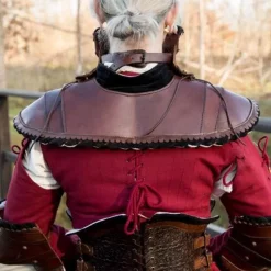 Epic Armoury Noble Læder Gorget, Sort 10 Epic Armoury Noble Læder Gorget, Sort -Rustning Salgsbutik noble laeder gorget sort 4