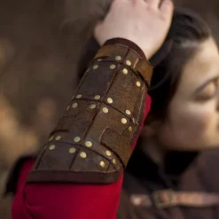 Epic Armoury Par Armbeskyttere I Plade Fighter, Brun -Rustning Salgsbutik par armbeskyttere i plade fighter brun 3