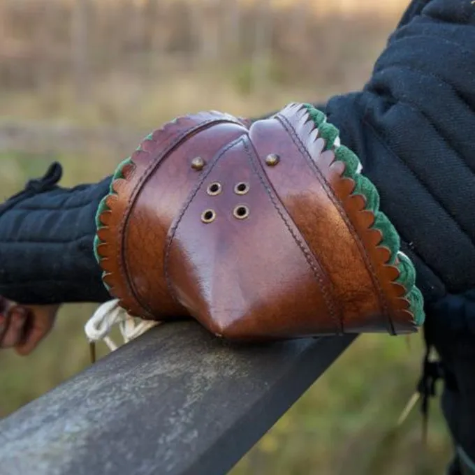 Epic Armoury Par Læder Couters, Brun-groen 1 Epic Armoury Par Læder Couters, Brun-groen