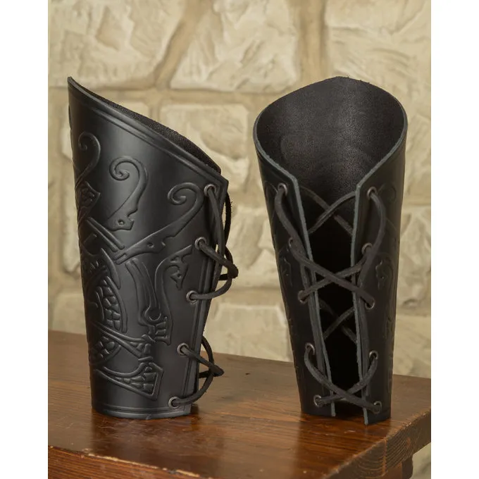 Mytholon Ragnarok Vambraces Midgard, Sort 2 Mytholon Ragnarok Vambraces Midgard, Sort - Billede 2