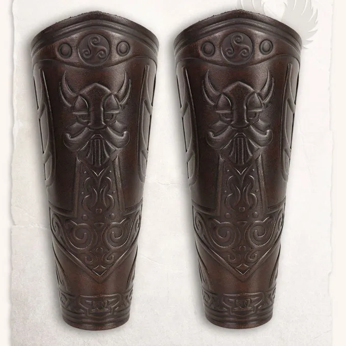 Mytholon Ragnarok Vambraces Thor, Brun 6 Mytholon Ragnarok Vambraces Thor, Brun - Billede 6