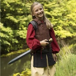 Epic Armoury RFB Fighter Læder Armour, Brun -Rustning Salgsbutik rfb fighter laeder armour brun 3