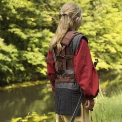 Epic Armoury RFB Fighter Læder Armour, Brun -Rustning Salgsbutik rfb fighter laeder armour brun 4