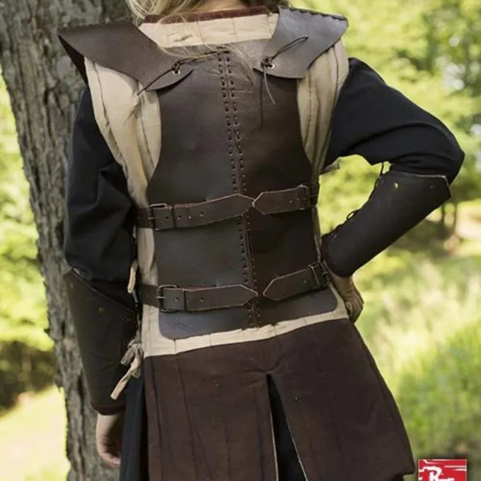 Epic Armoury RFB Læder Brystet Rustning S, Brun 2 Epic Armoury RFB Læder Brystet Rustning S, Brun - Billede 2