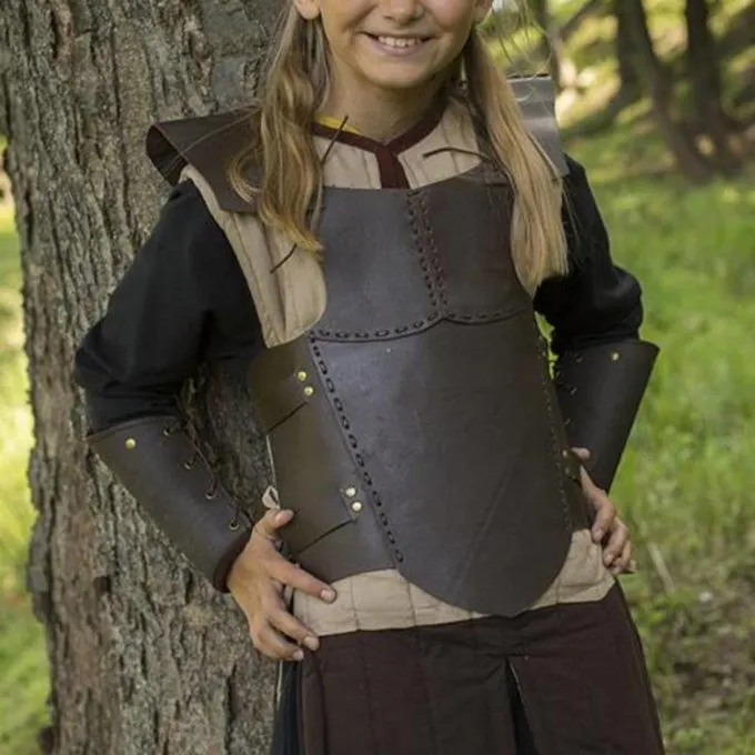 Epic Armoury RFB Læder Brystet Rustning S, Brun 4 Epic Armoury RFB Læder Brystet Rustning S, Brun - Billede 4