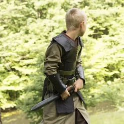 Epic Armoury RFB Læder Brystet Rustning S, Sort -Rustning Salgsbutik rfb laeder brystet rustning s sort 3