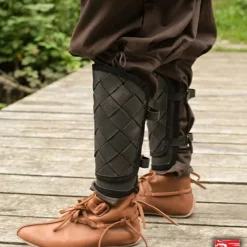 Epic Armoury RFB Læder Viking Fedtegrever, Sort, Par