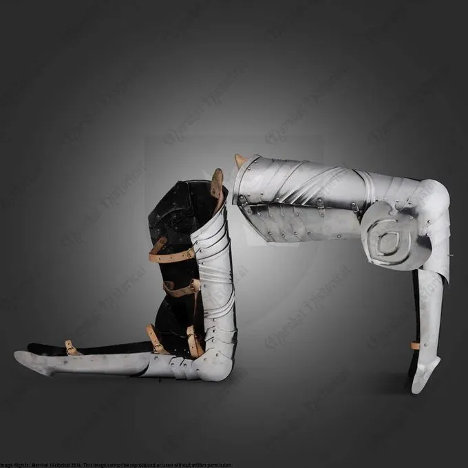 Marshal Historical Ribbede Cuisses (1460-1500) 3 Marshal Historical Ribbede Cuisses (1460-1500) - Billede 3