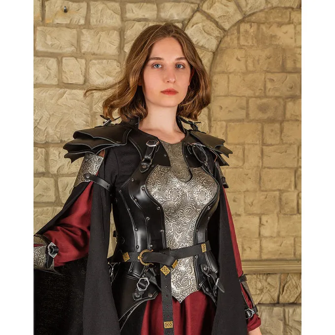 Mytholon Rustning Damer Rustning Morgana, Sort-sølv 1 Mytholon Rustning Damer Rustning Morgana, Sort-sølv