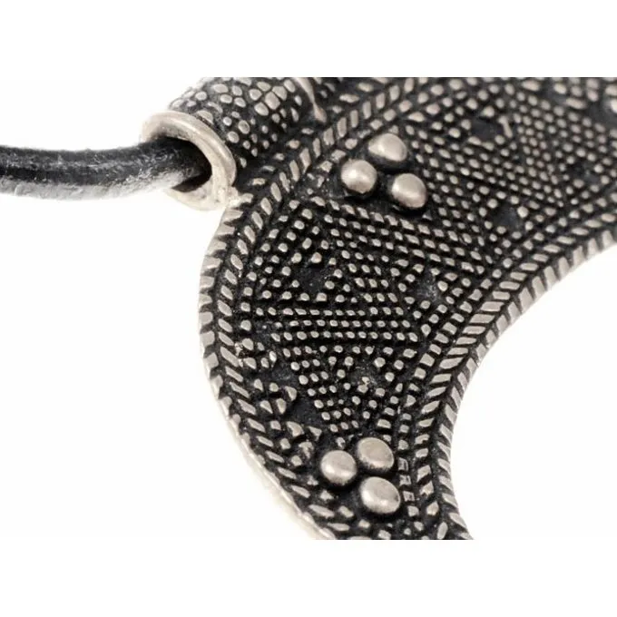 Rusvik Lunula Amulet Lille, Forsølvet 2 Rusvik Lunula Amulet Lille, Forsølvet - Billede 2