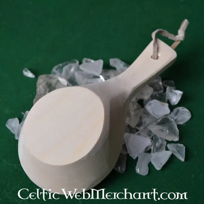 Serverings Ske Med Lædersnor 3 Serverings Ske Med Lædersnor - Billede 3