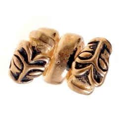 Skæg Perle Med Ulv Hoveder, Bronze