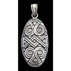 Sølv Skjold Broche Vedhæng