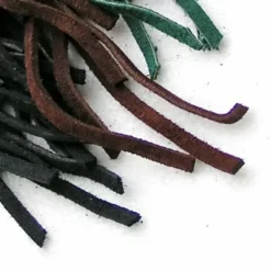 Suede Læder Blonder Sort 5 Mm X 1 M