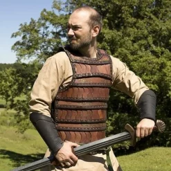 Epic Armoury Tidlig Middelalder Lamellar Rustning, Brun -Rustning Salgsbutik tidlig middelalder lamellar rustning brun 2