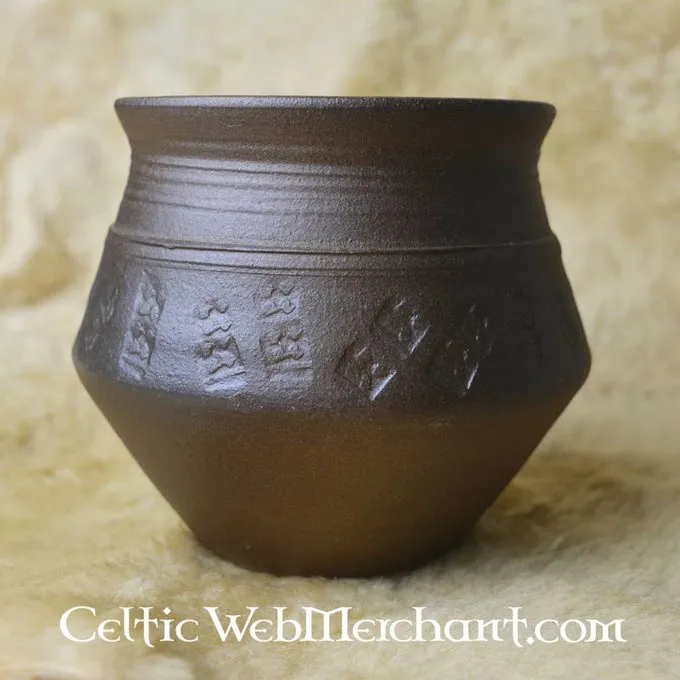 Tidlig Middelalder Pot 13 Cm 2 Tidlig Middelalder Pot 13 Cm - Billede 2