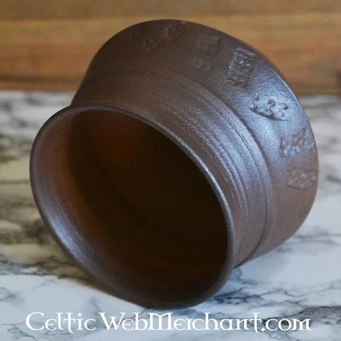Tidlig Middelalder Pot 13 Cm 3 Tidlig Middelalder Pot 13 Cm - Billede 3