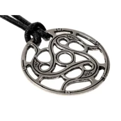 Trisquelion Amulet Vendel Stil, Forsølvede
