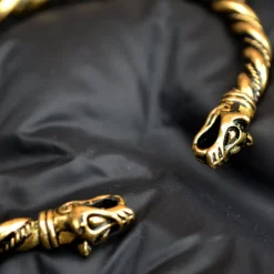 Viking Armbånd Med Ulv Hoveder -Rustning Salgsbutik viking armband med ulv hoveder 4