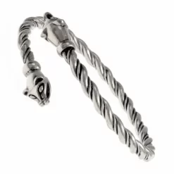 Viking Armbånd Med Væsel Hoveder, Forsølvede