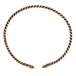 Viking Drejningsmoment Med Ravnhoveder, Sølvede