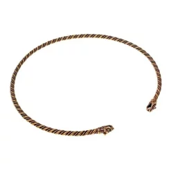 Viking Drejningsmoment Med Ulv Hoveder, Bronze