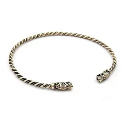 Viking Moment Med Dragehoveder, Forsølvede