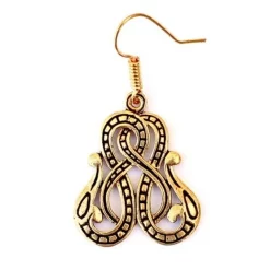 Viking øreringe Midgård Slange, Bronze