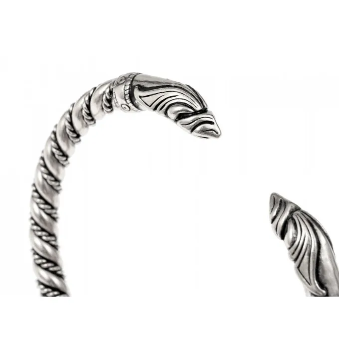 Viking Ravne Armbånd, Forsølvet 2 Viking Ravne Armbånd, Forsølvet - Billede 2