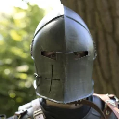 Epic Armoury Viseret Barbuta, Patineret -Rustning Salgsbutik viseret barbuta patineret 2