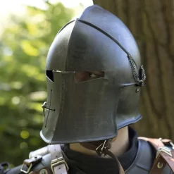 Epic Armoury Viseret Barbuta, Patineret -Rustning Salgsbutik viseret barbuta patineret 3